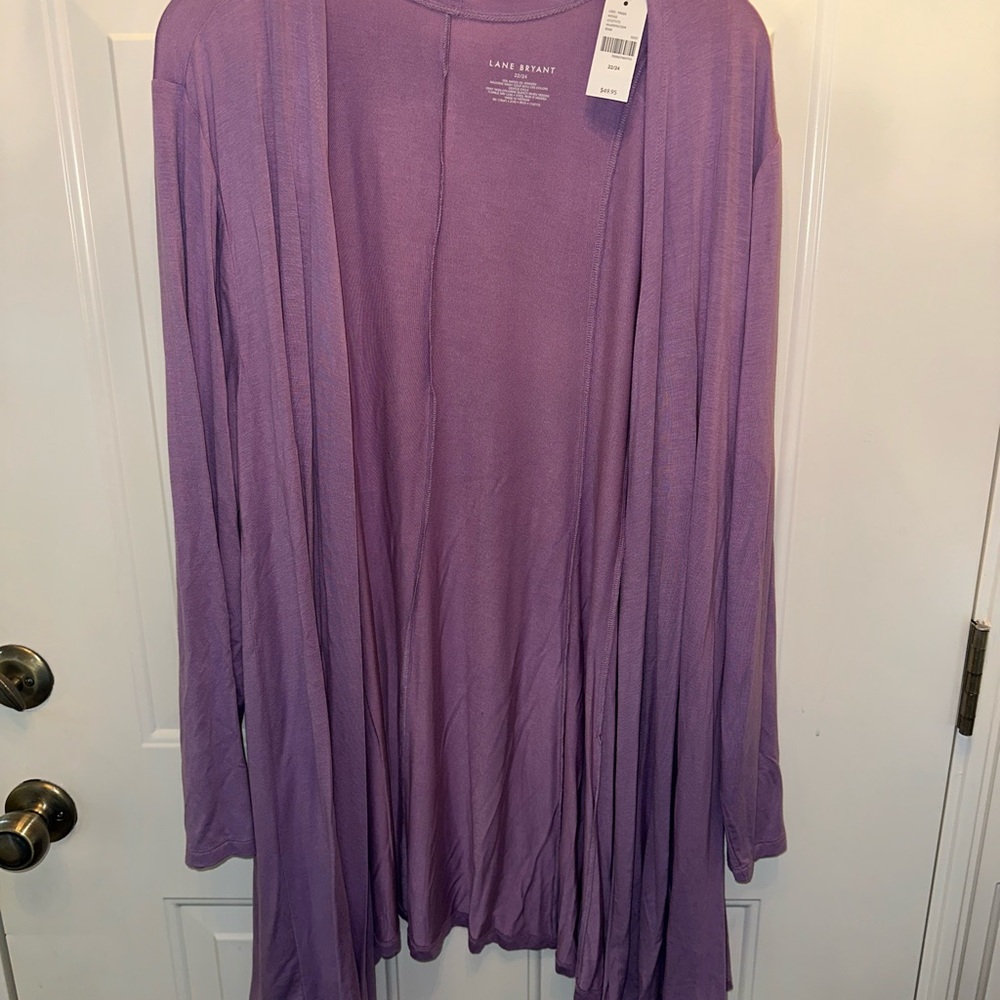 Lane Bryant Long Sleeve Cardigan - Purple